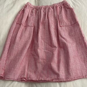 Crazy 8 red striped skirt